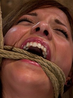Bondage virgin experiences inescapable rope bondage